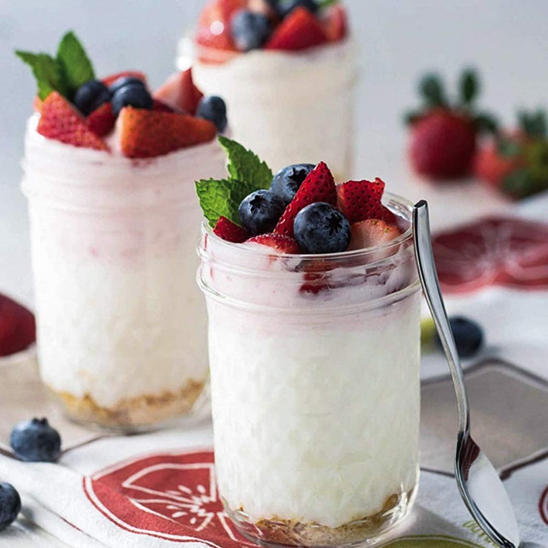 SPANLA 12 Pack Glass Mason Canning Jars With Regular Lids, Ideal for Jam, Jelly, Honey, Wedding Favors, Shower Favors, Baby Foods DIY Spice Jars - 4 OZ x 4, 8 OZ x 4, 12 OZ x 4 - Image 3